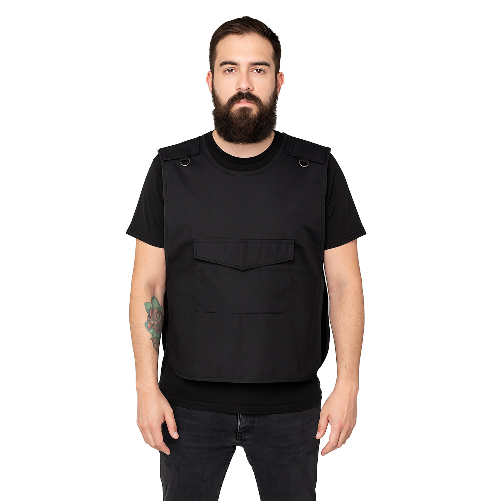 Ayobi Atak Yelek Berber Önlüğü Siyah Renk