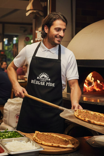 Mutfak Önlük Kişiye Özel Özel Üretim Firma Logo Baskılı 5 ADET PAKET